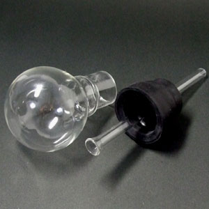 ヴェポライザー/電球型ガラスパイプ