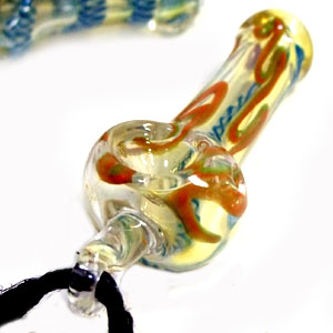 ガラスパイプネックレス