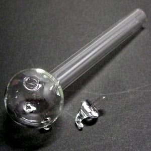 フタ付きクラックパイプ/ガラパイ(パイレックス製)