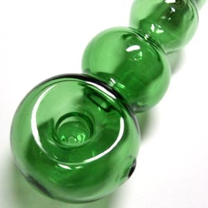 バブル型パイレックス製カラーガラスパイプ