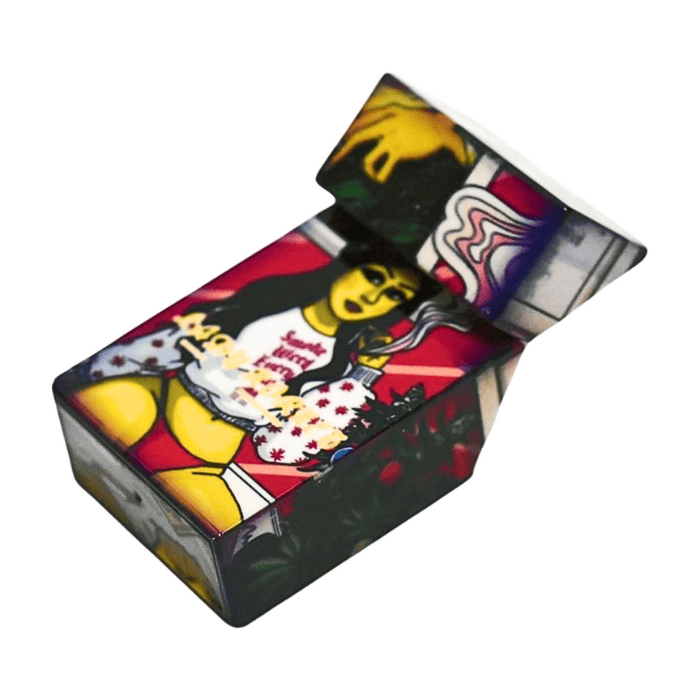 高密閉 匂い漏れ防止 スタッシュジャー LED 拡大 ルーペ付き 保存 容器 ドライハーブ CBD タバコ 葉 シャグ スパイス 茶葉 密閉 ガラス ジャー ハーブ コンテナ ケース 瓶