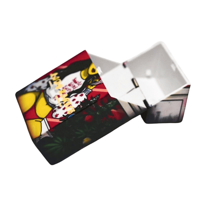 高密閉 匂い漏れ防止 スタッシュジャー LED 拡大 ルーペ付き 保存 容器 ドライハーブ CBD タバコ 葉 シャグ スパイス 茶葉 密閉 ガラス ジャー ハーブ コンテナ ケース 瓶