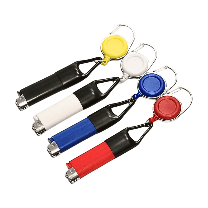 伸びるカラビナ付き シークレットライターケース スタッシュ 隠しケース セーフ クリップ カバー ホルダー 保護カバー 紛失防止 防犯 隠し 収納 グッズ キーチェーンベルト